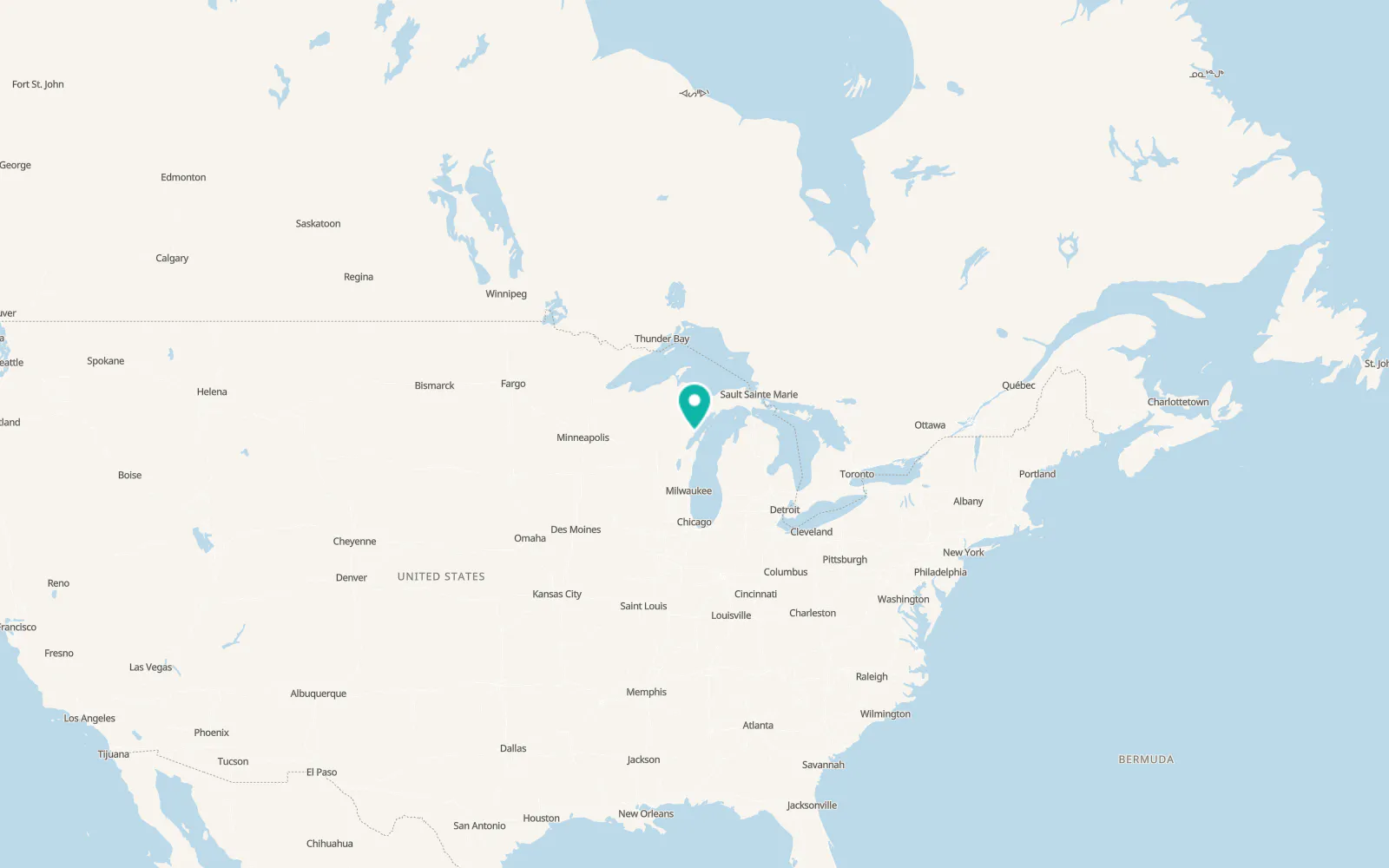 Map of Menominee