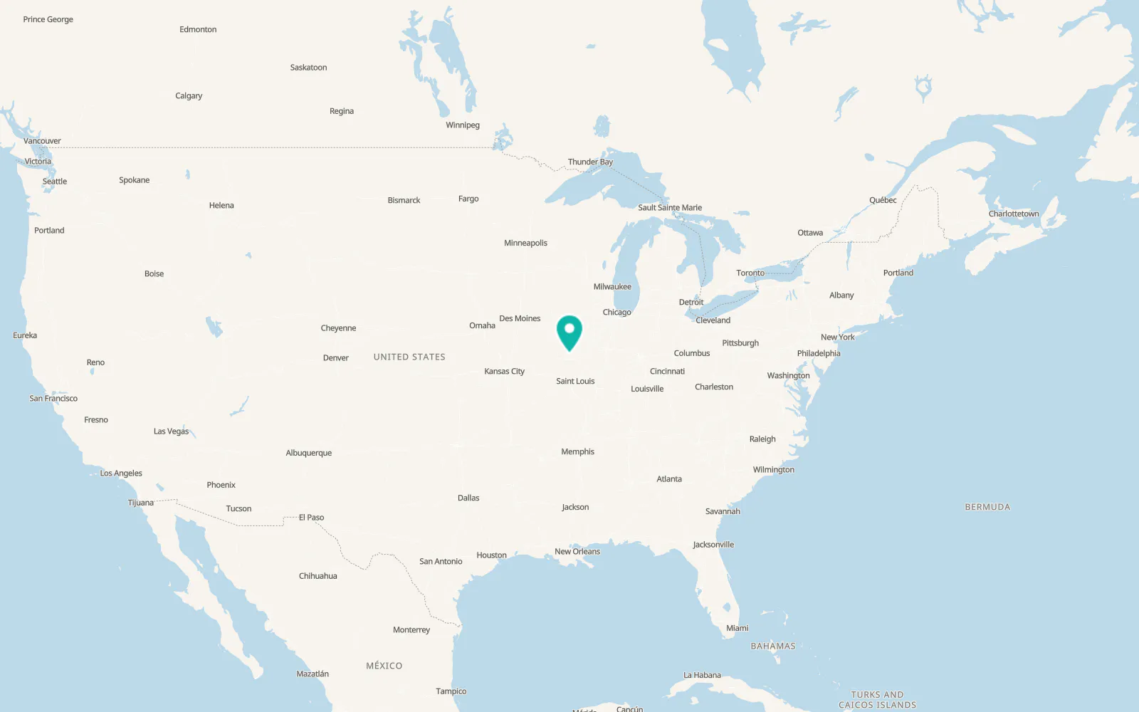 Map of Meredosia