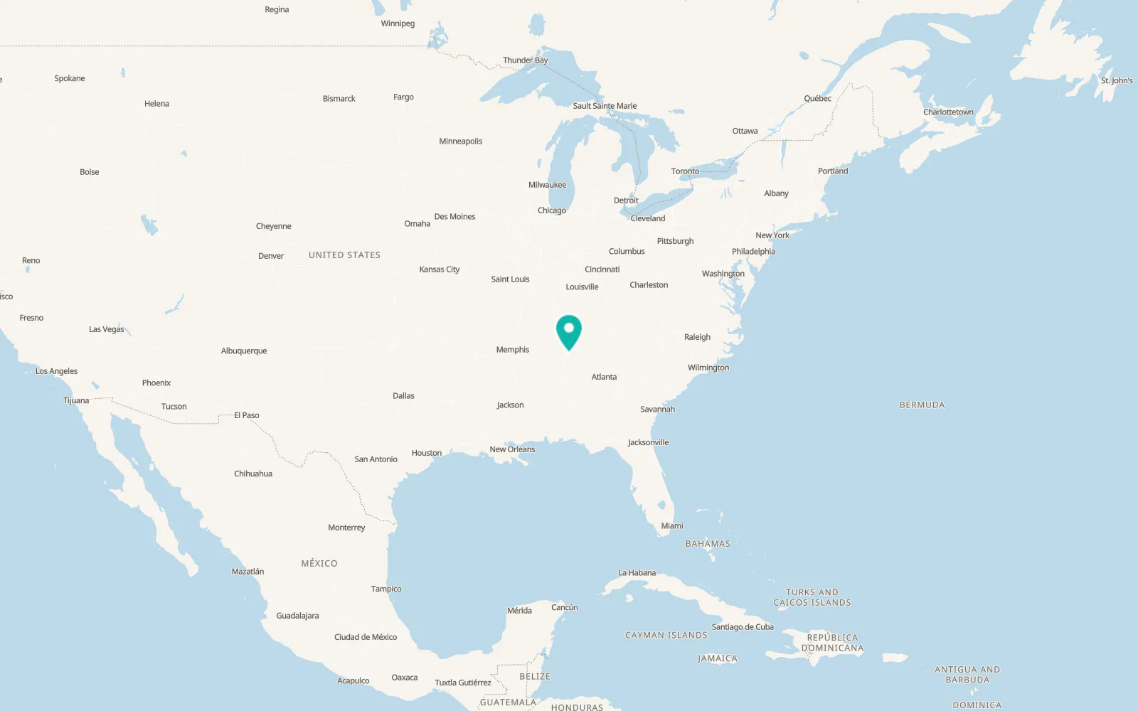 Map of Meridianville