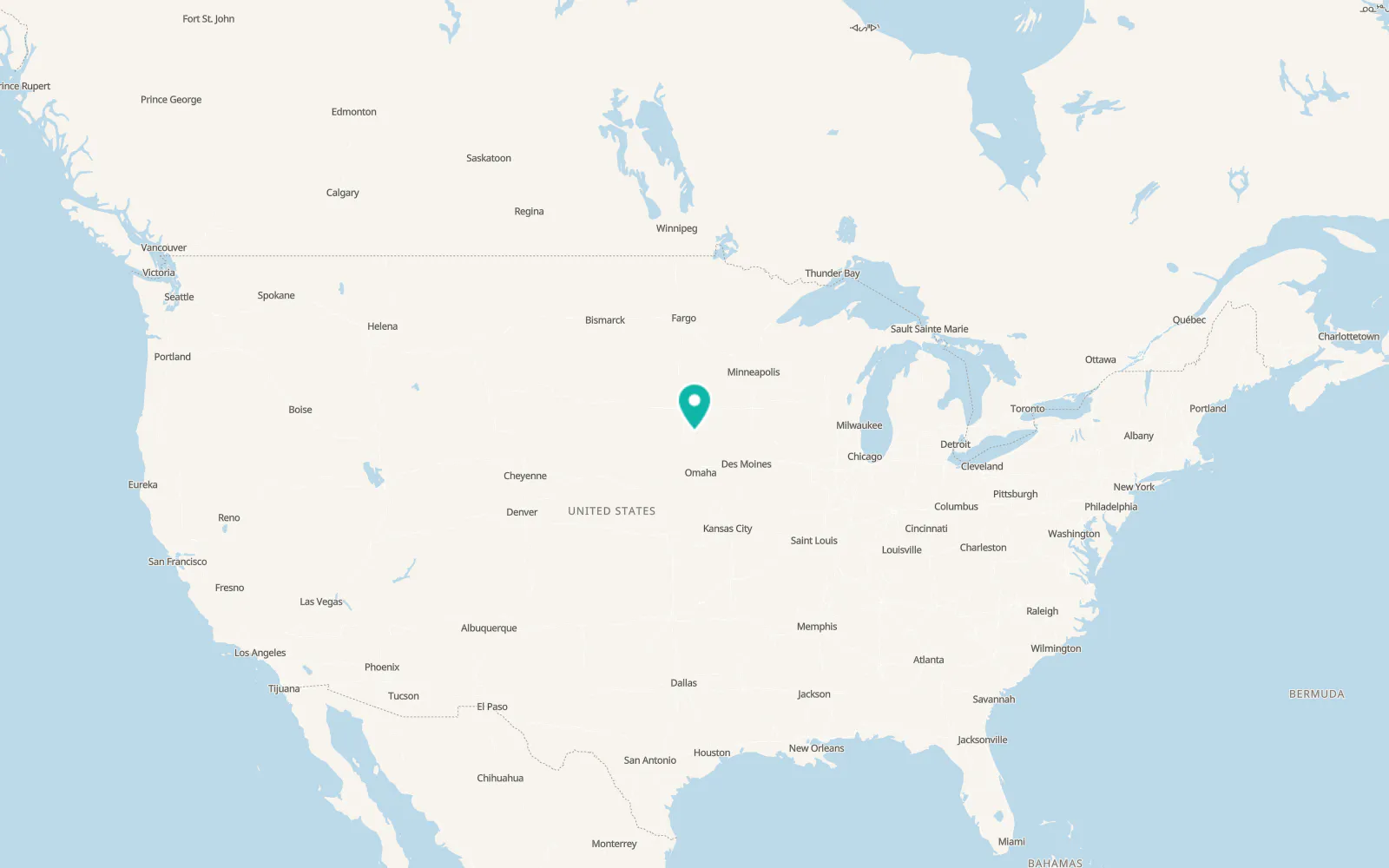 Map of Merrill
