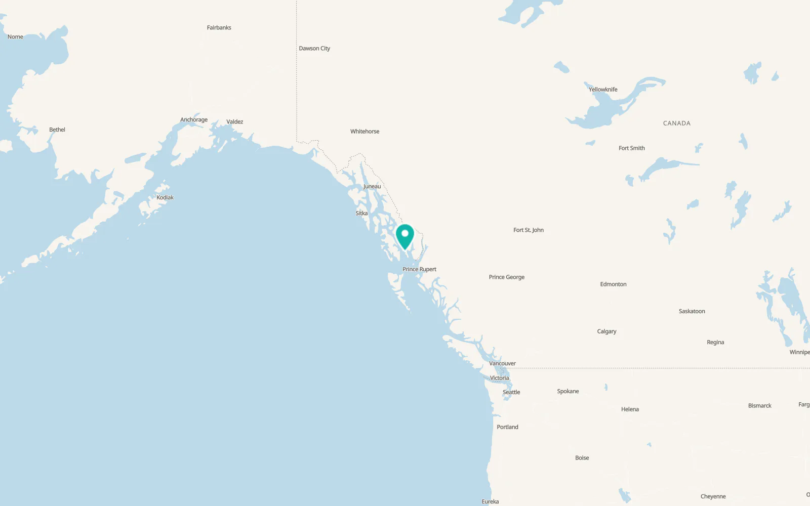 Map of Metlakatla