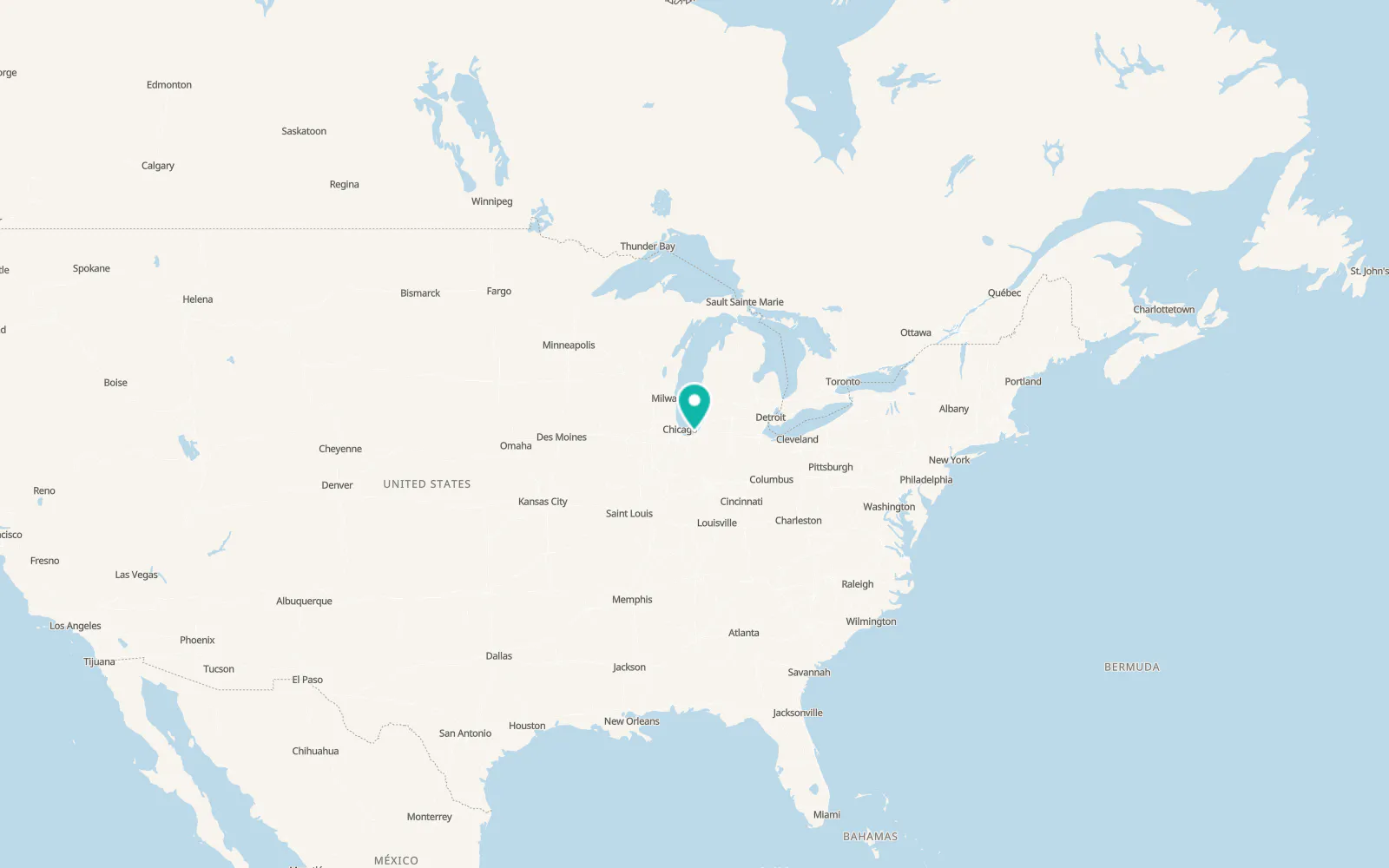 Map of Michigan City