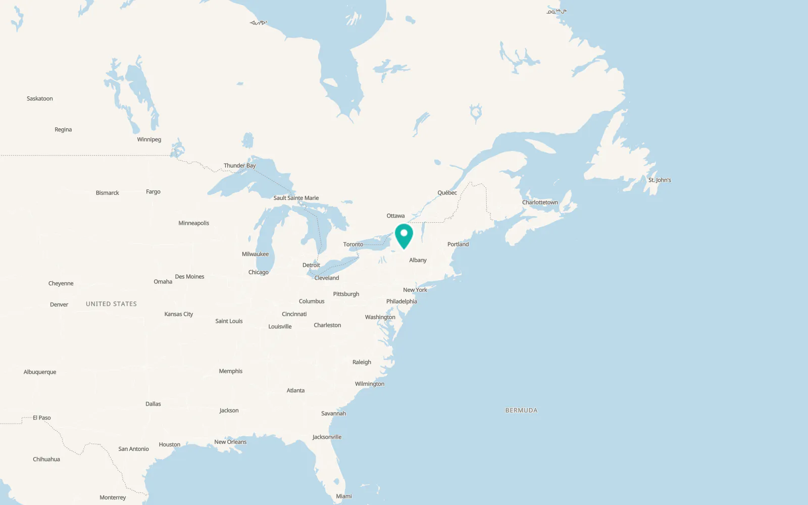 Map of Middleville