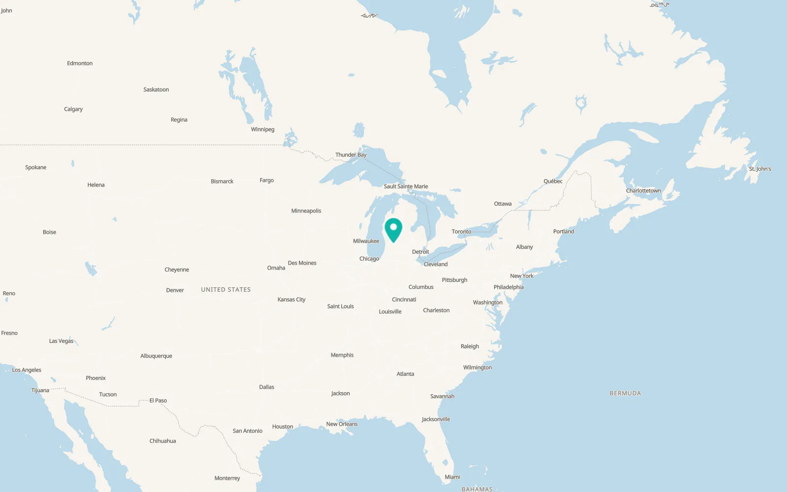 Map of Middleville