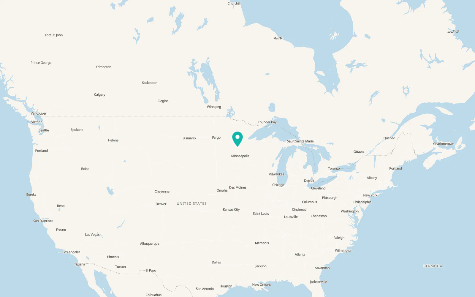 Map of Milaca
