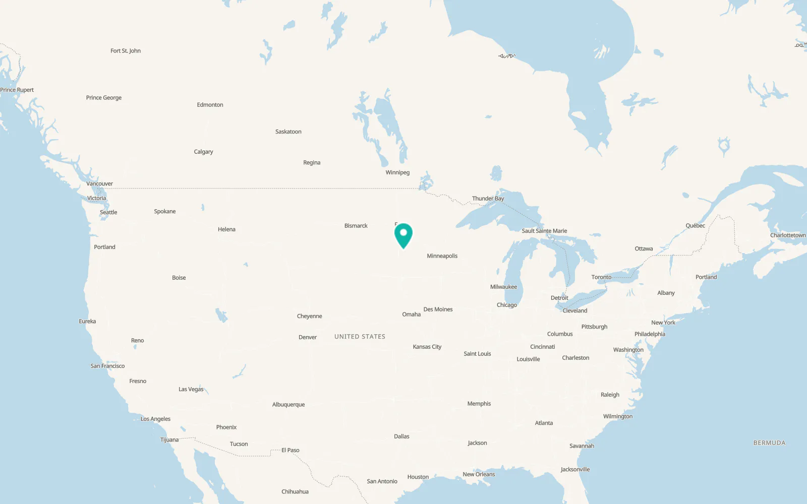 Map of Milbank