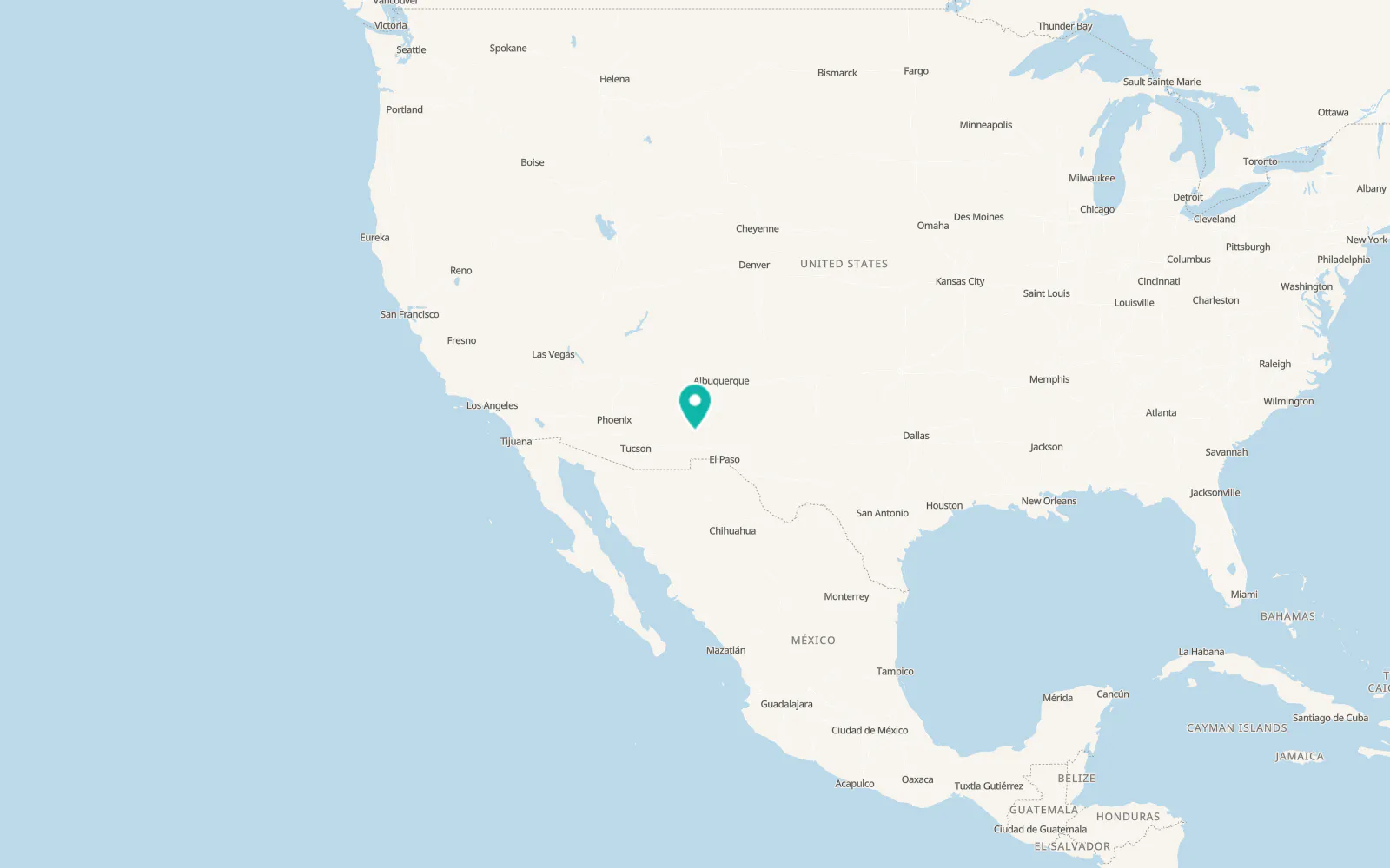 Map of Mimbres