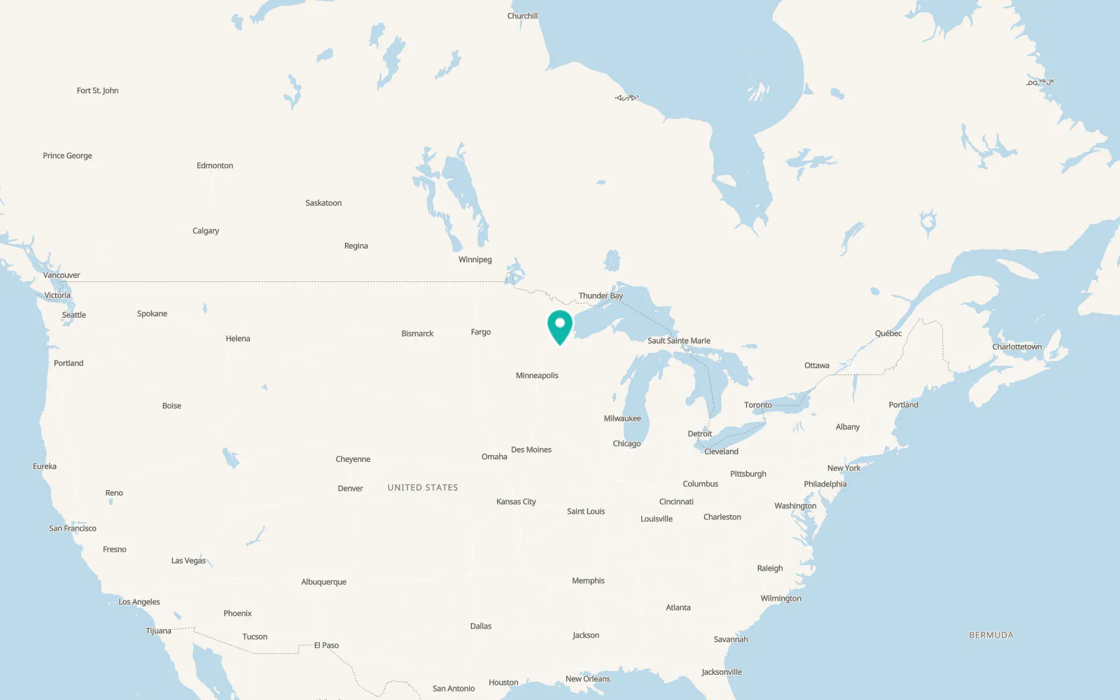 Map of Minong