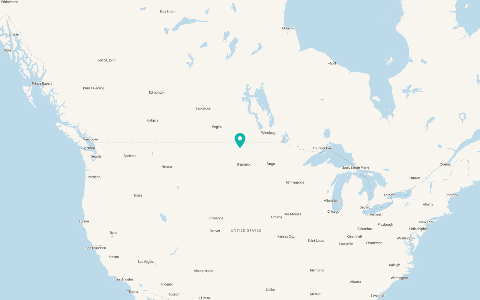 Map of Minot