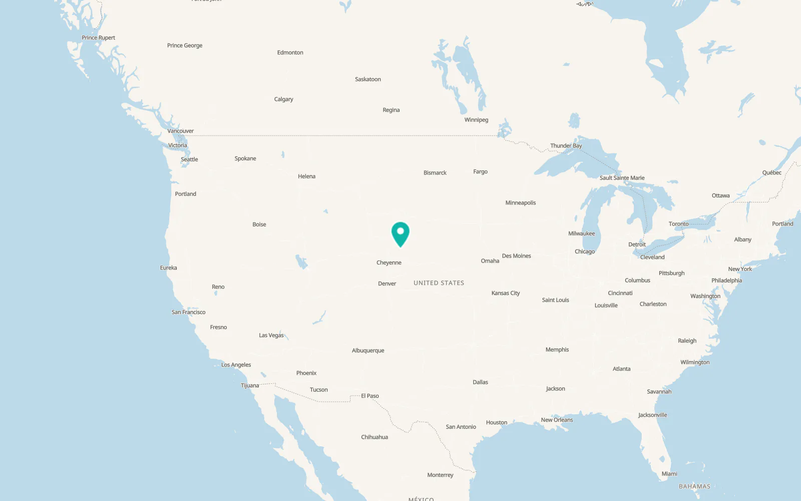 Map of Mitchell