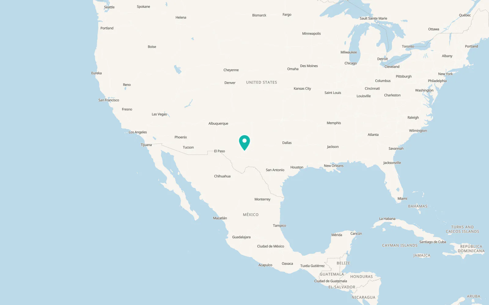 Map of Monahans