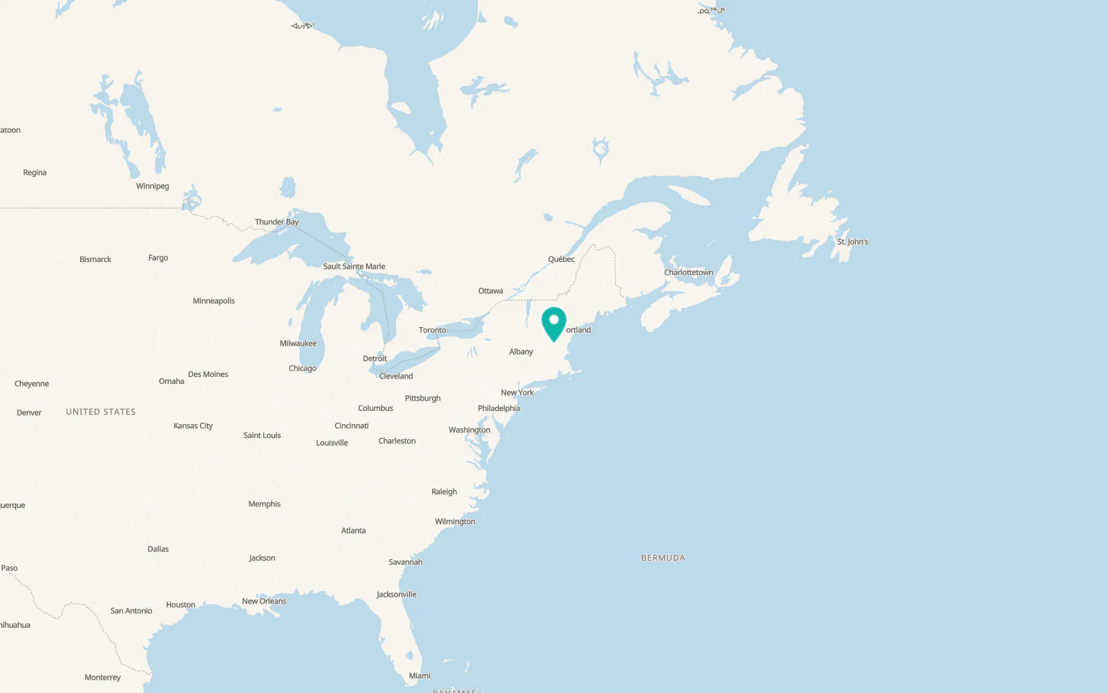 Map of Mont Vernon