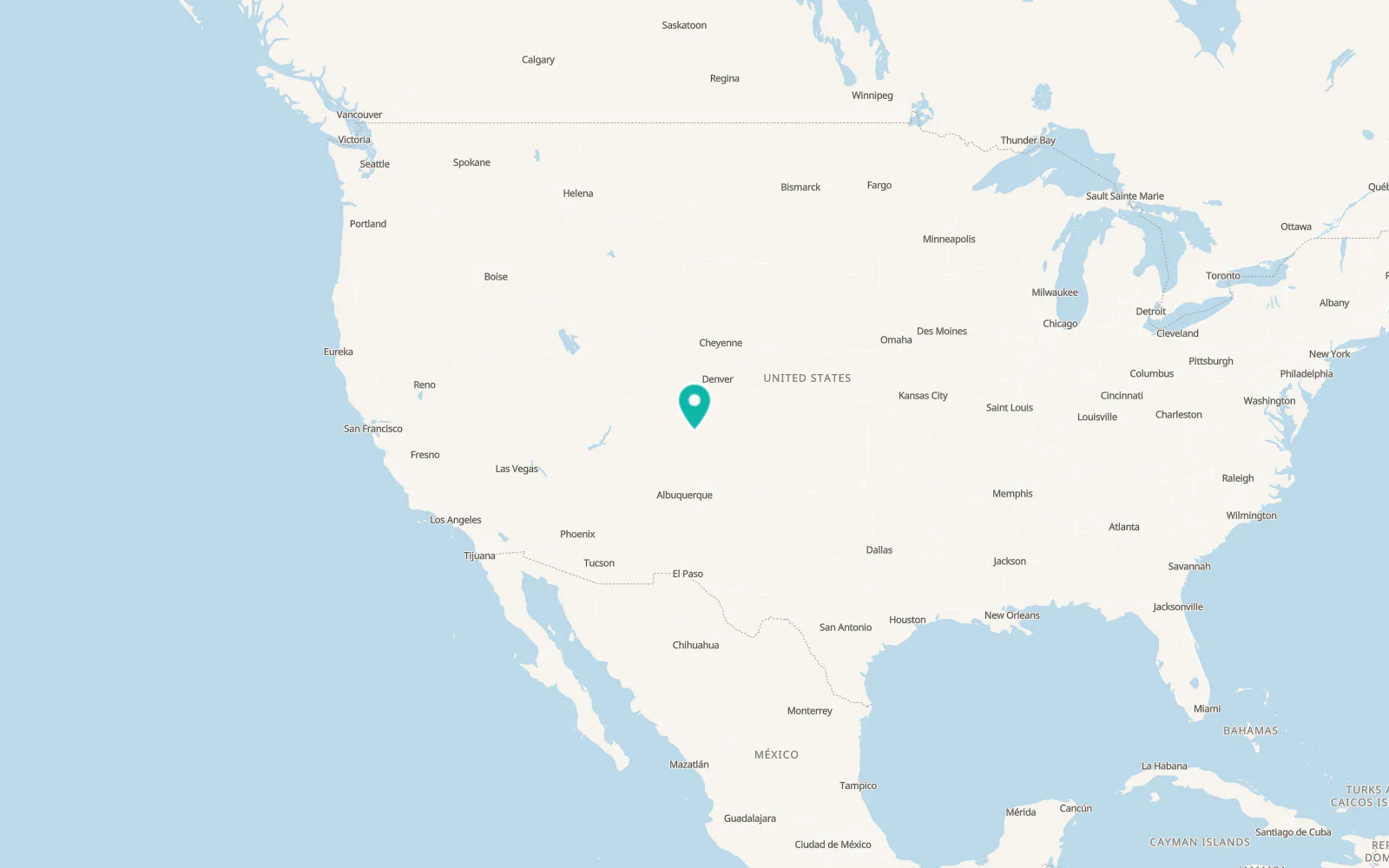 Map of Monte Vista