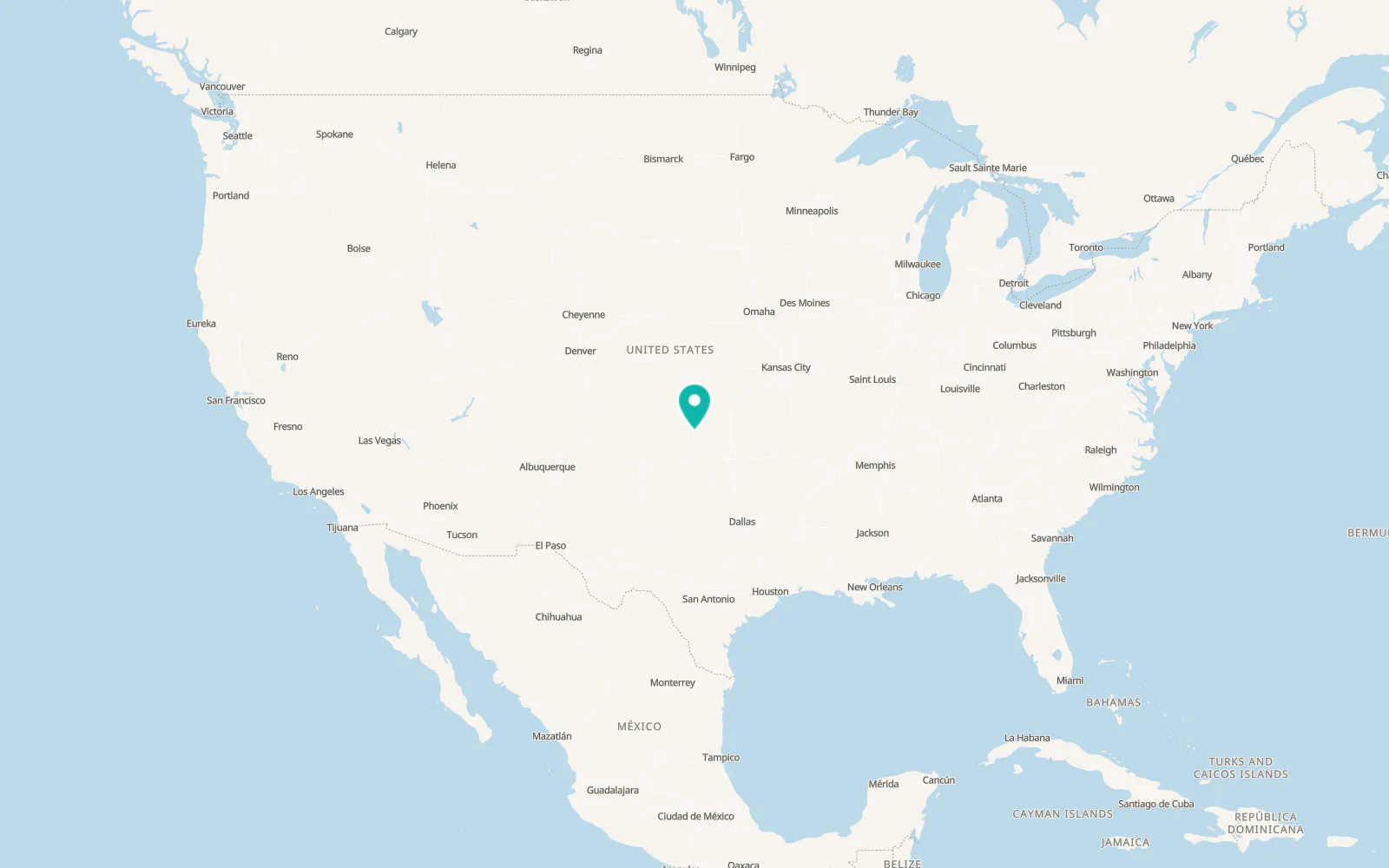 Map of Mooreland