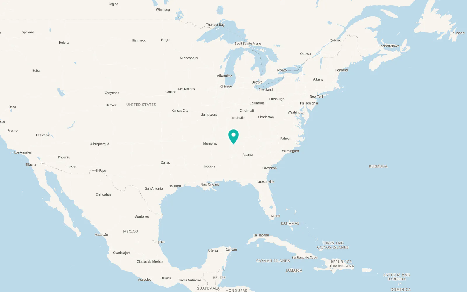 Map of Moores Mill