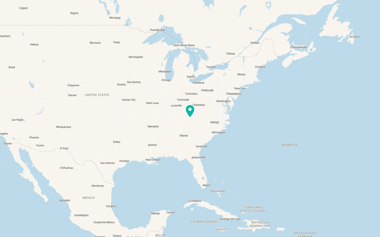 Map of Mooresburg