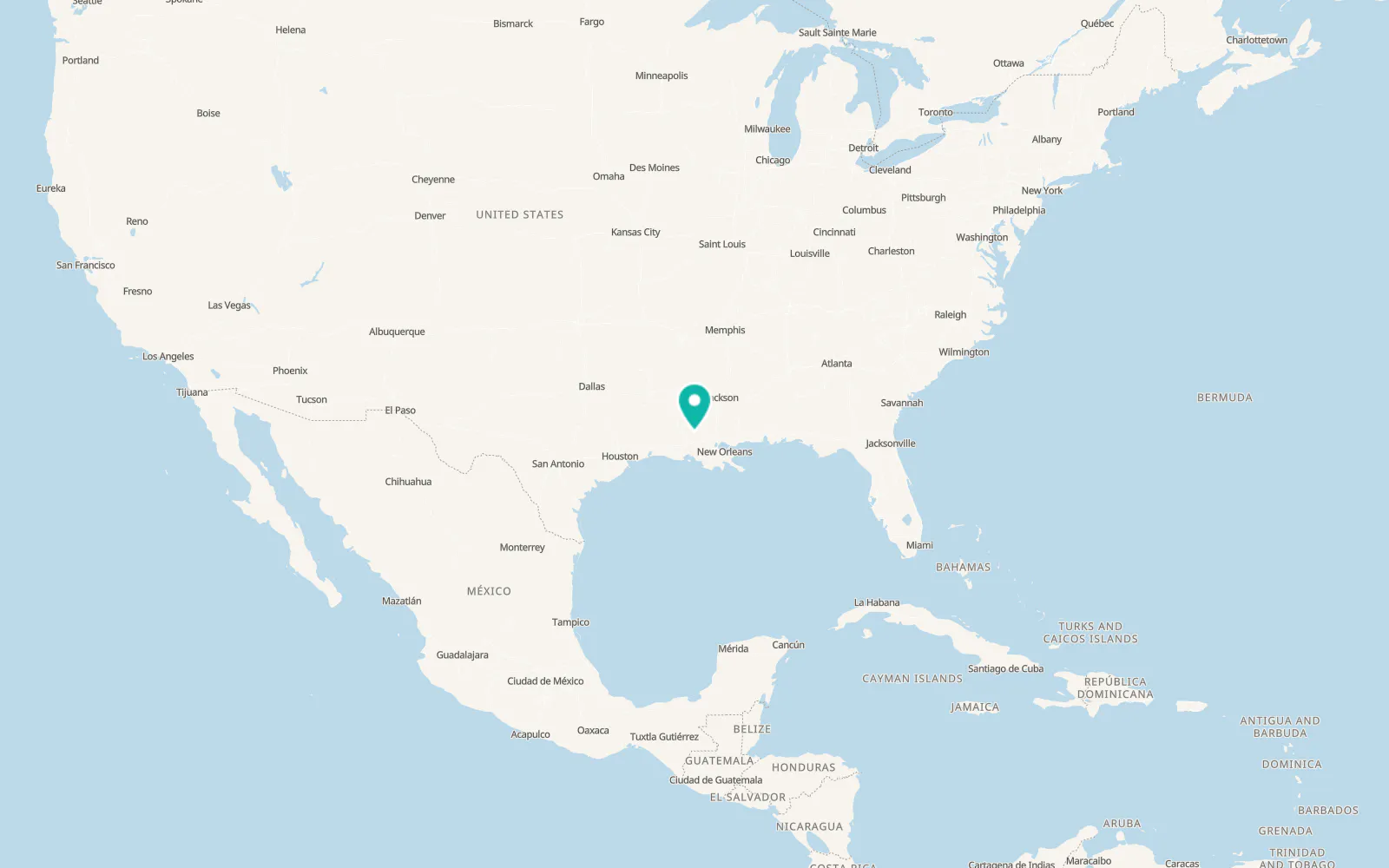 Map of Morganza