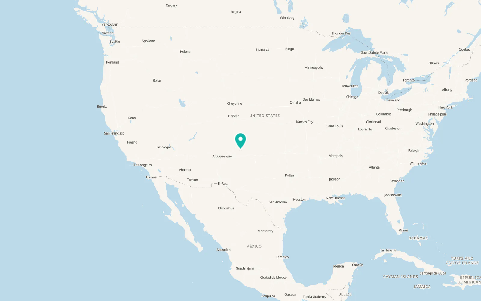 Map of Mosquero