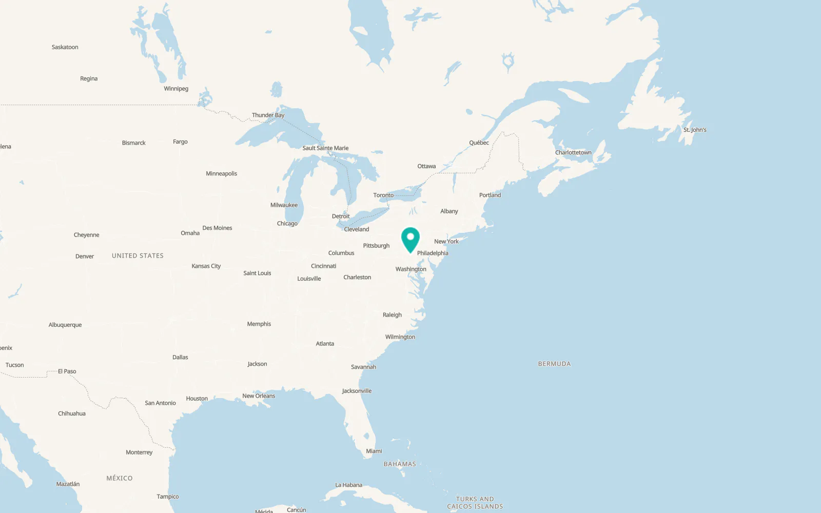 Map of Mount Pleasant
