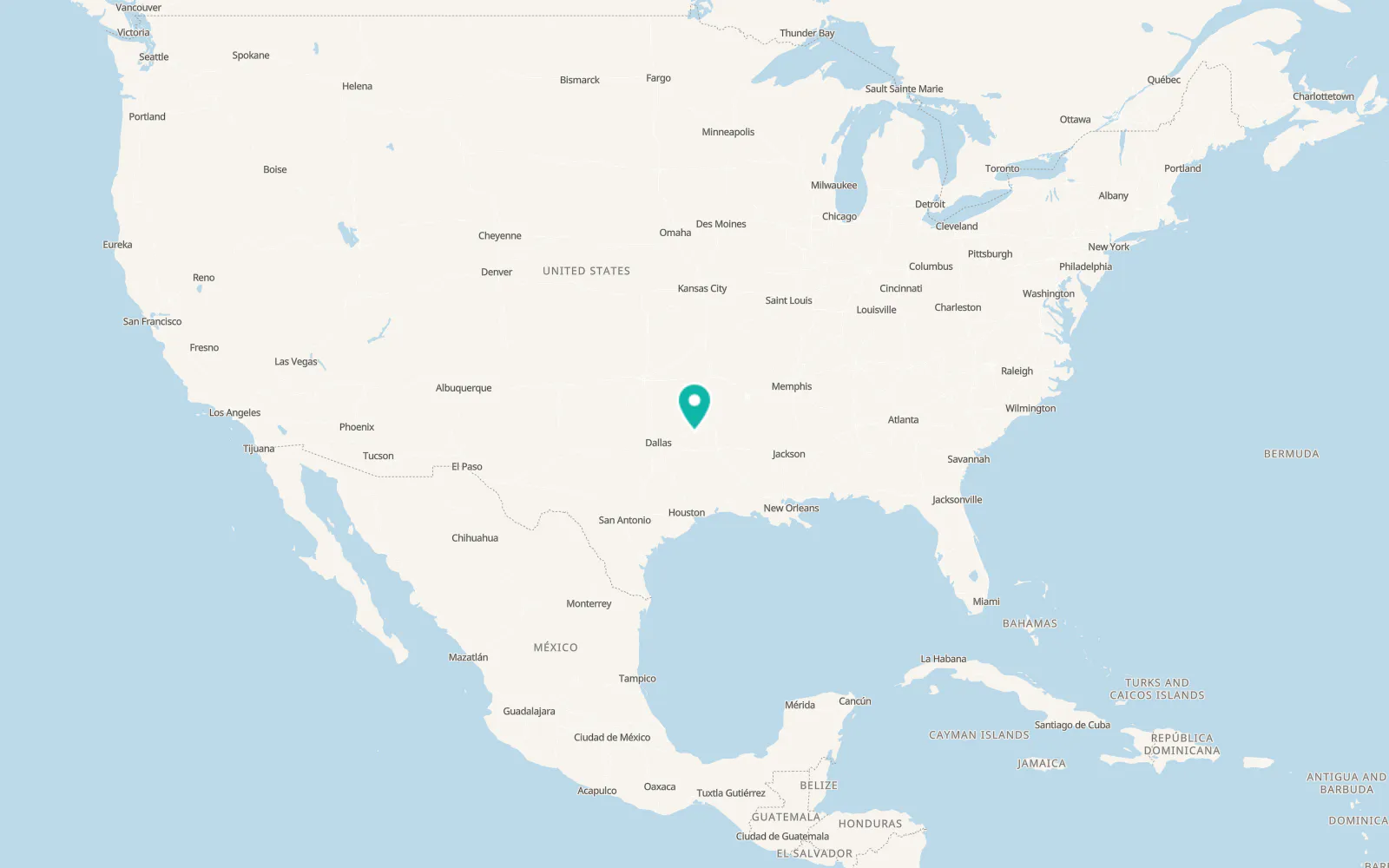Map of Mount Pleasant