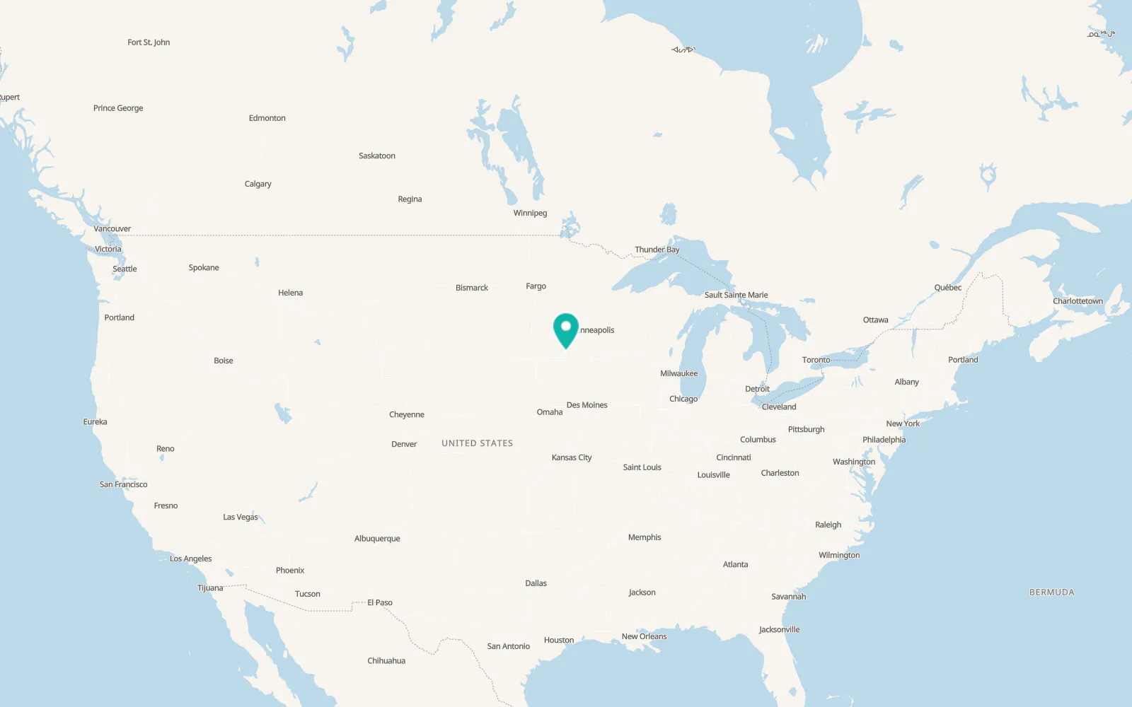 Map of Mountain Lake