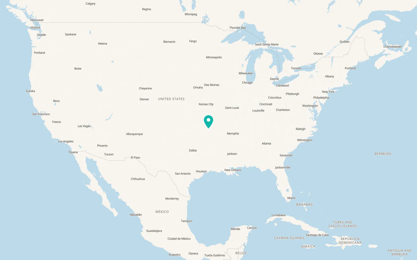Map of Mountainburg