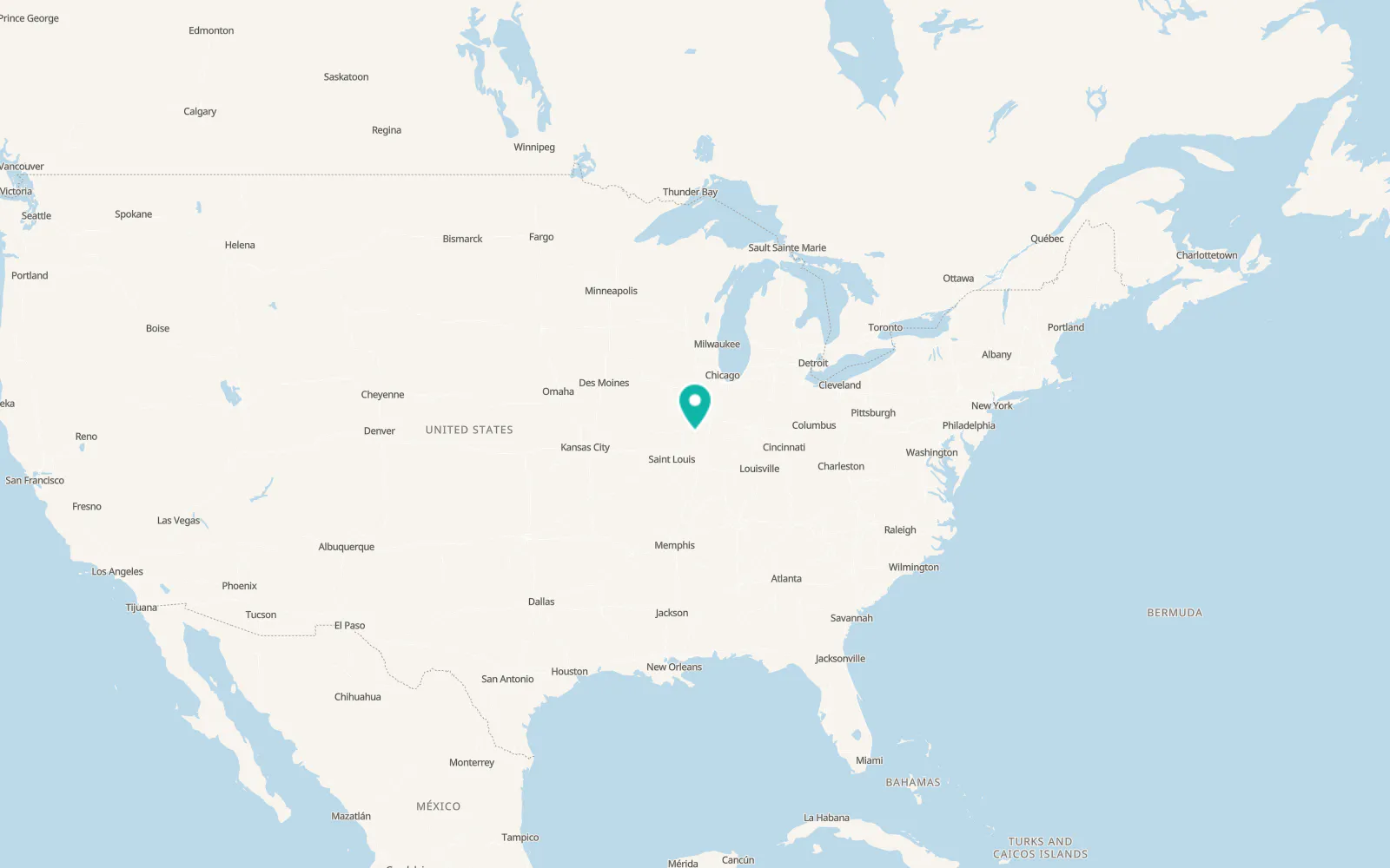 Map of Moweaqua