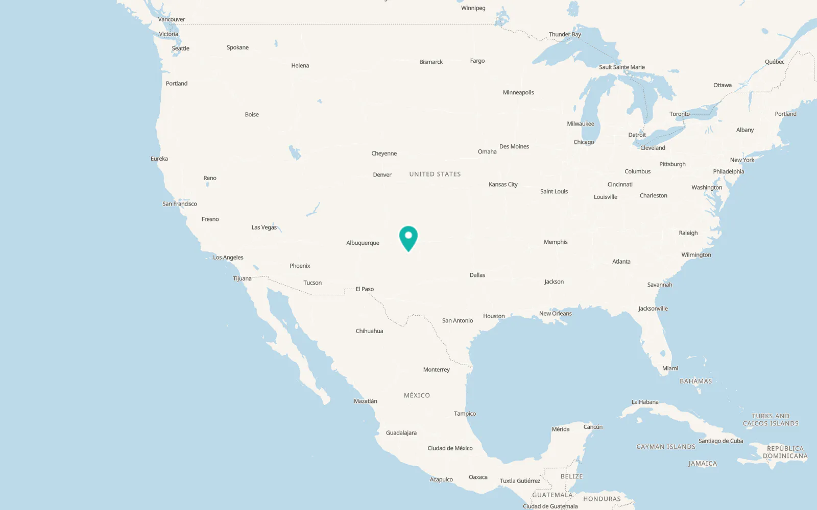Map of Muleshoe