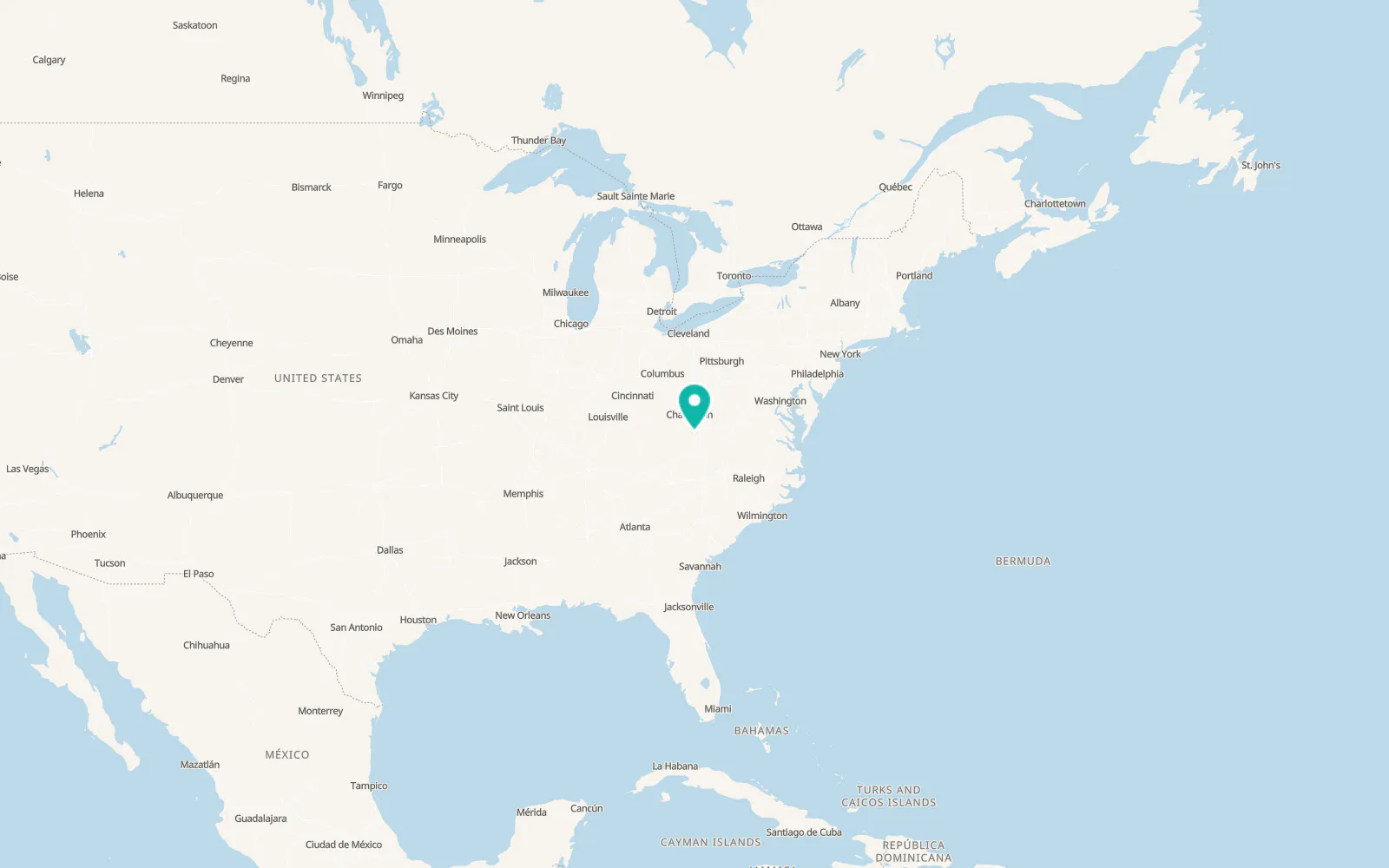 Map of Mullens