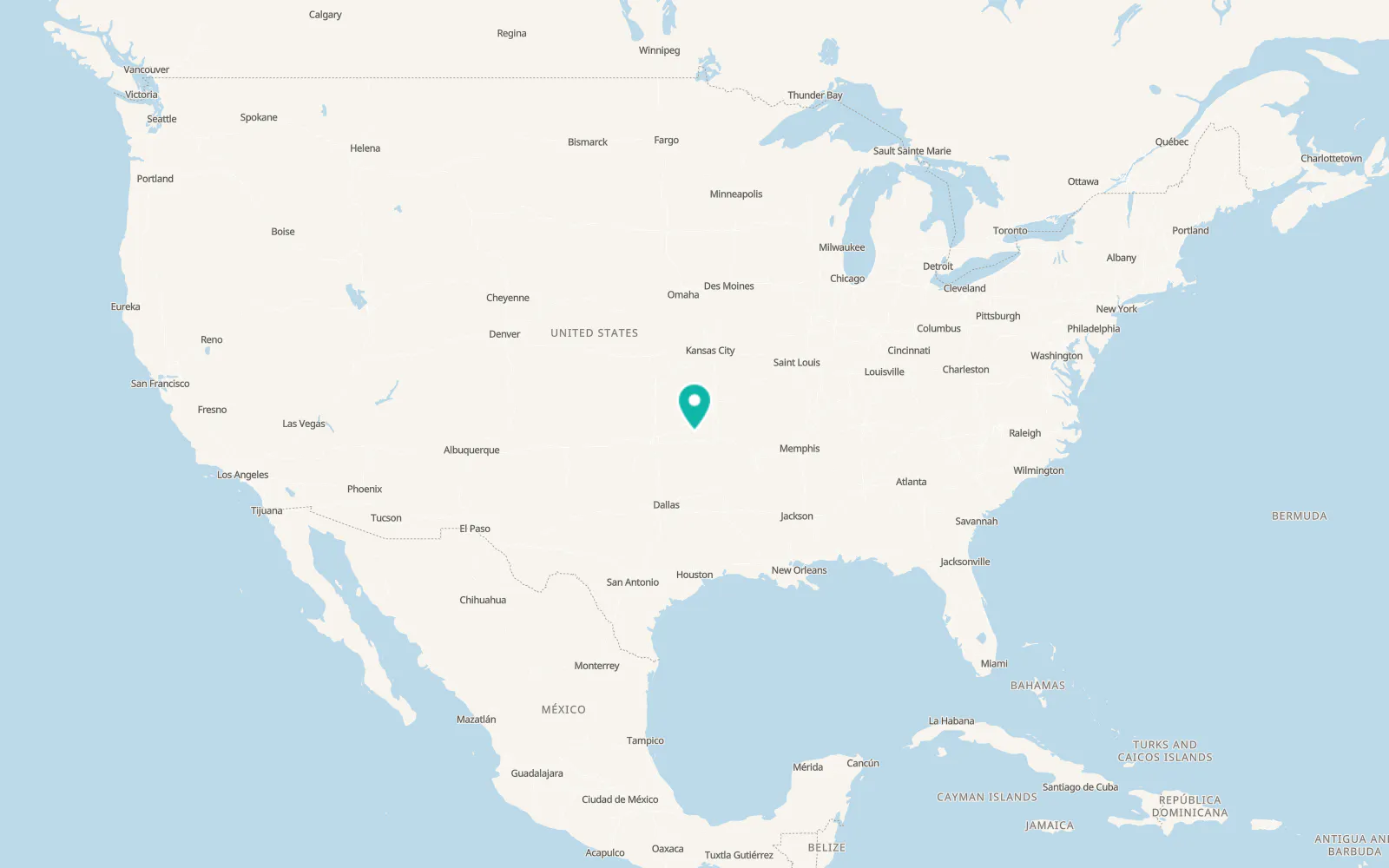 Map of Muskogee