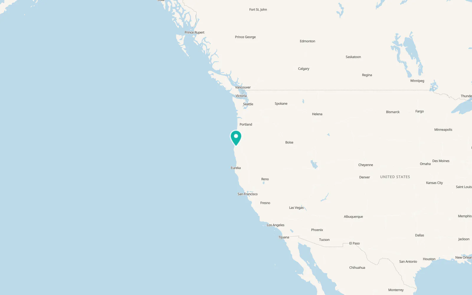 Map of Myrtle Point