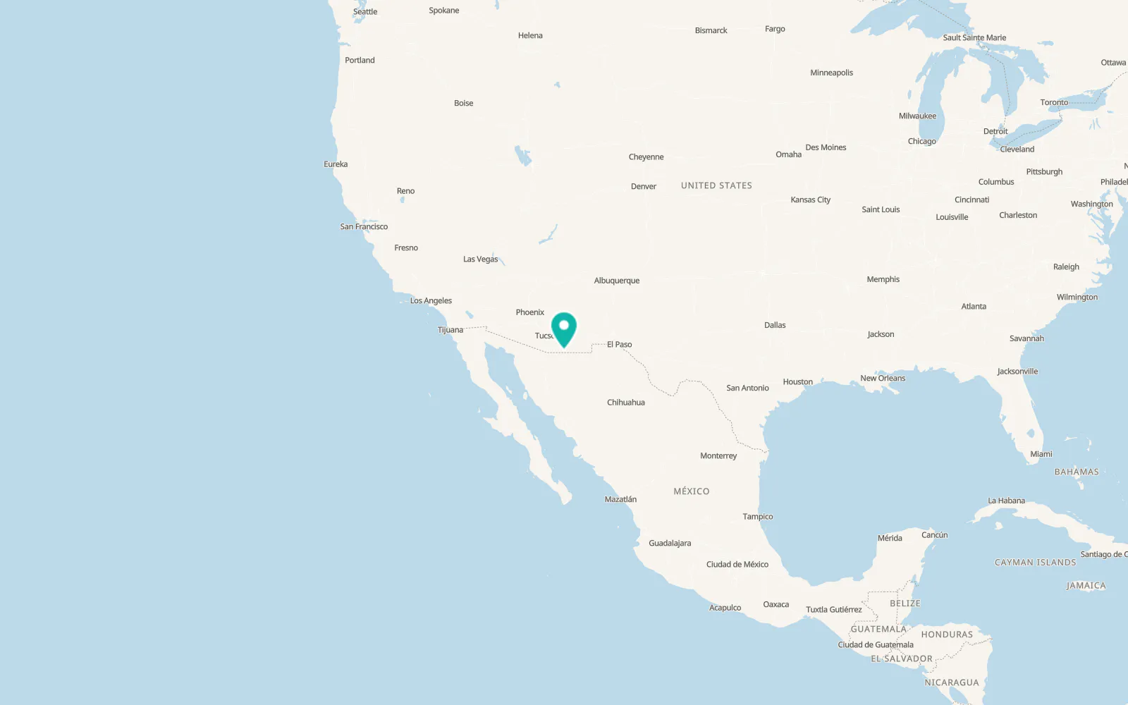 Map of Naco