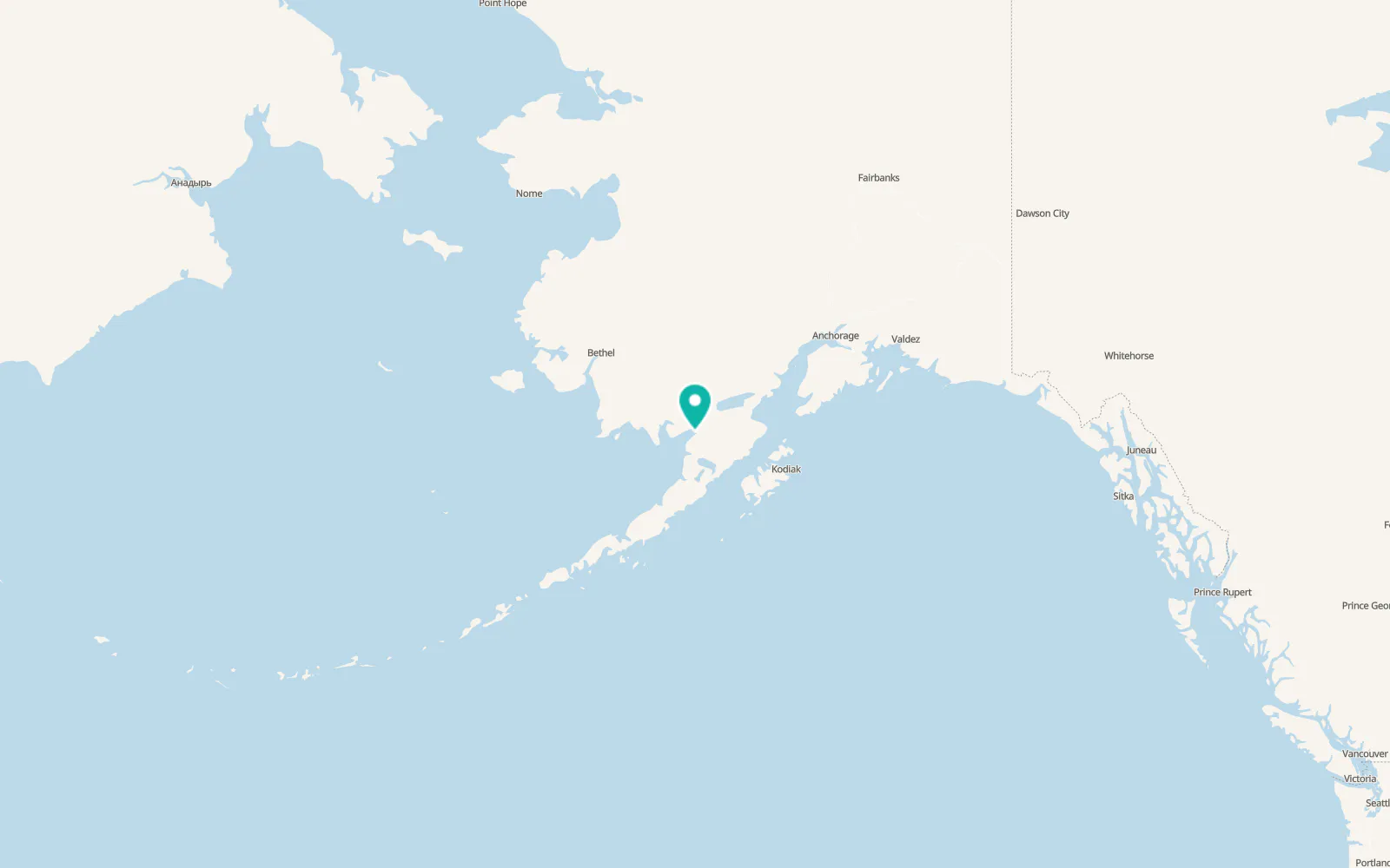 Map of Naknek