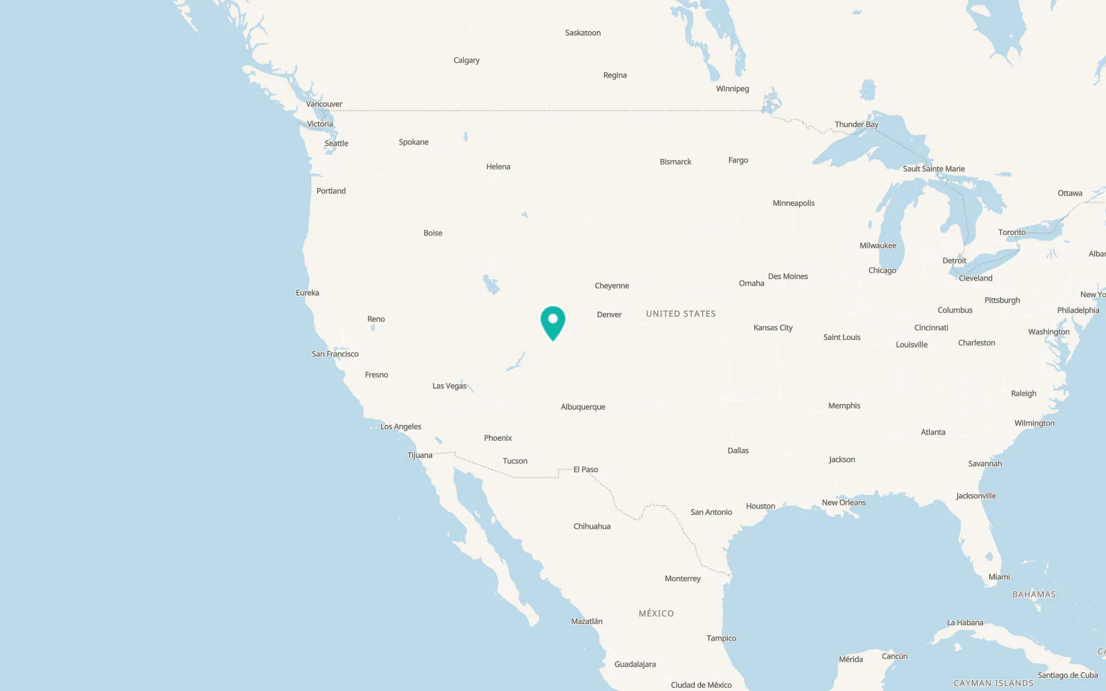 Map of Naturita