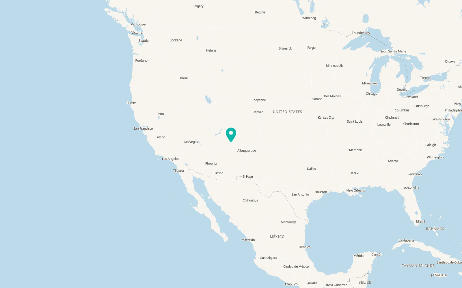 Map of Navajo