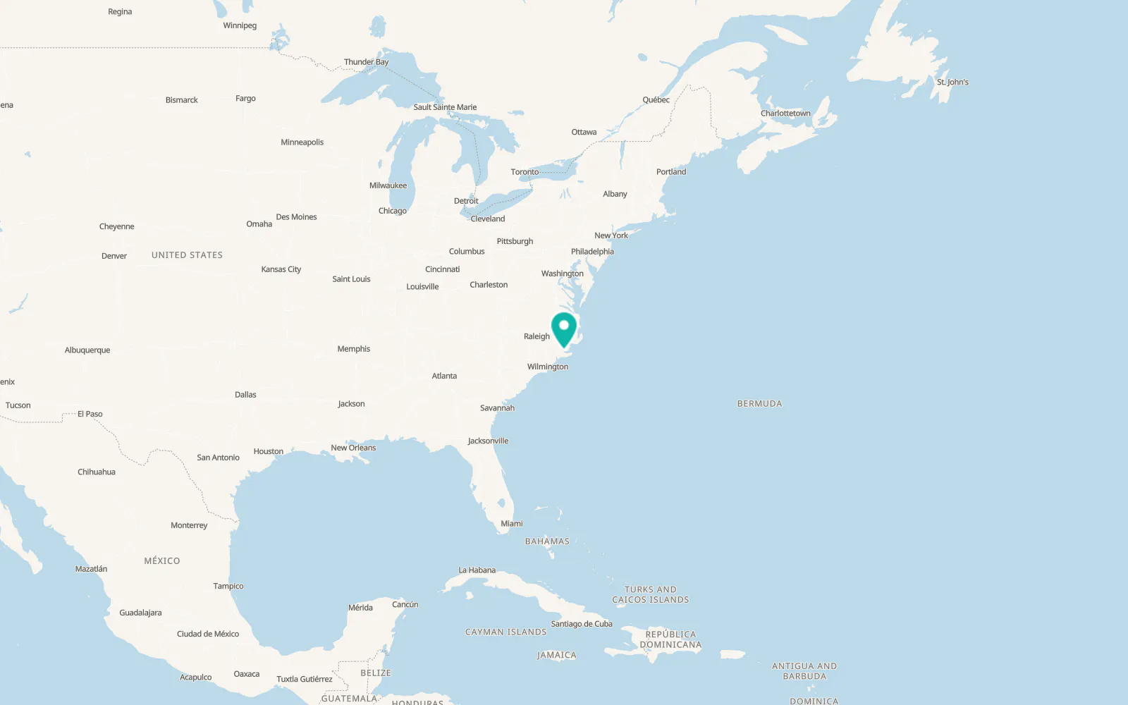 Map of Neuse Forest