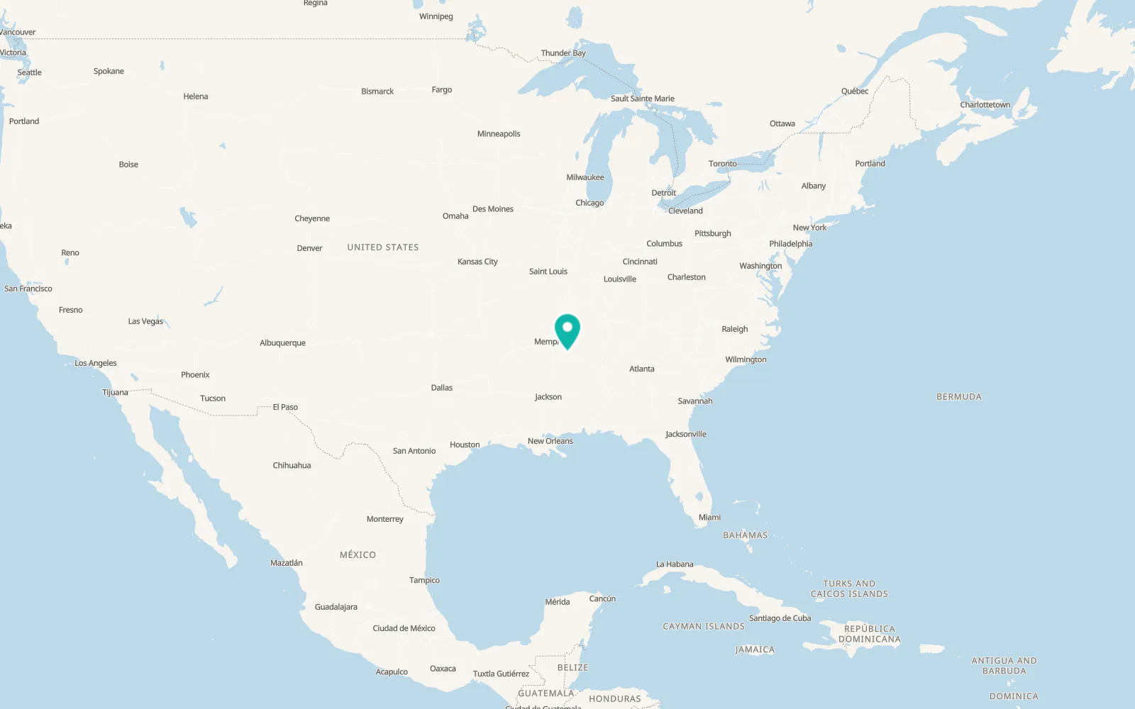 Map of New Albany