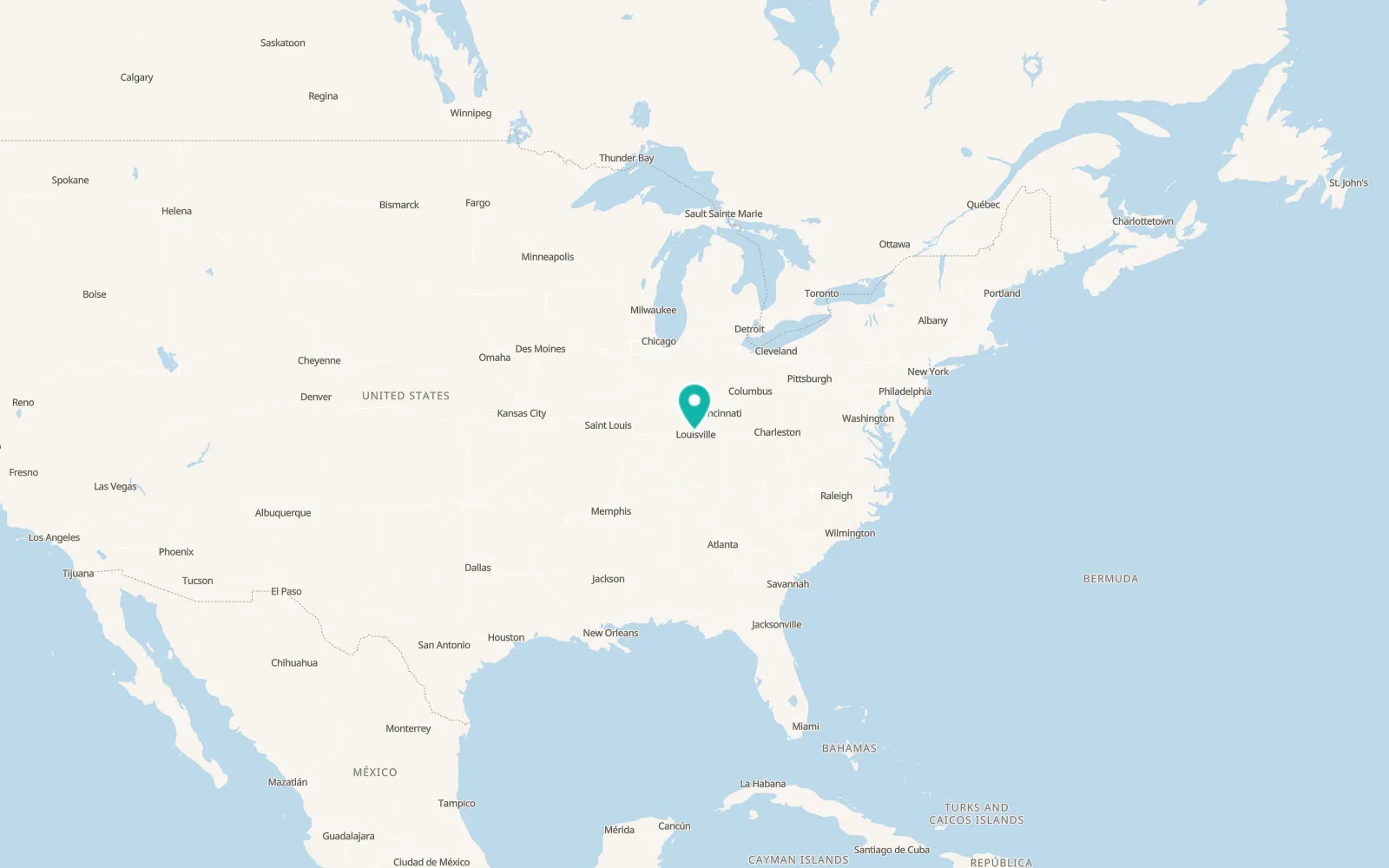 Map of New Albany