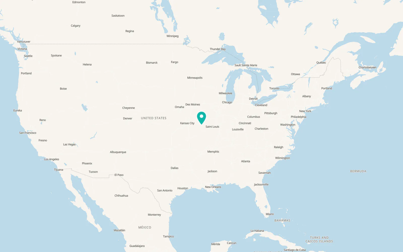 Map of New Bloomfield