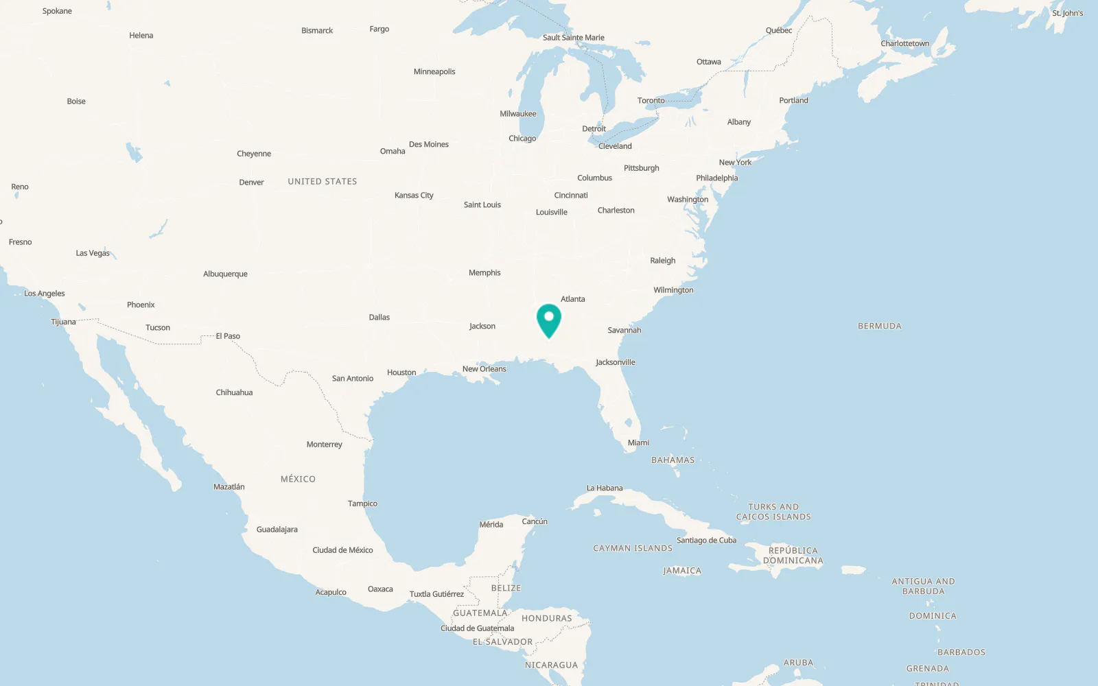 Map of New Brockton