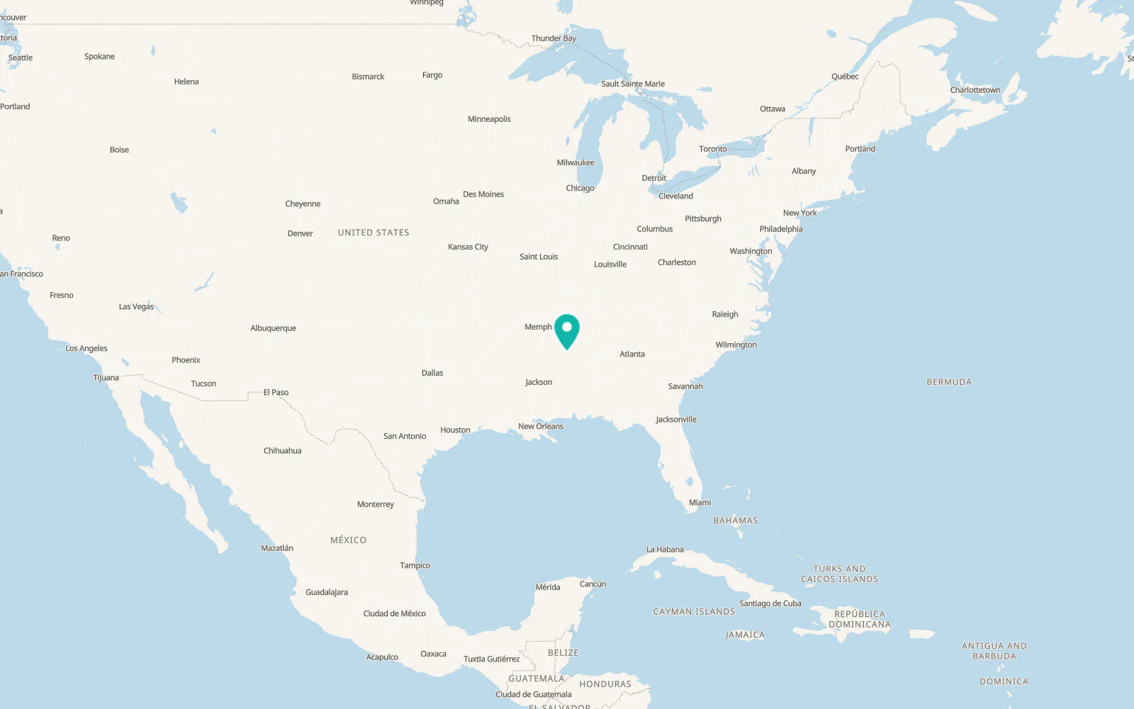 Map of New Hamilton