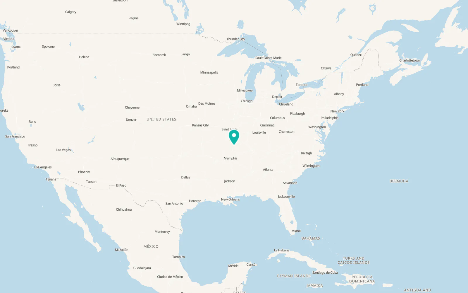 Map of New Madrid
