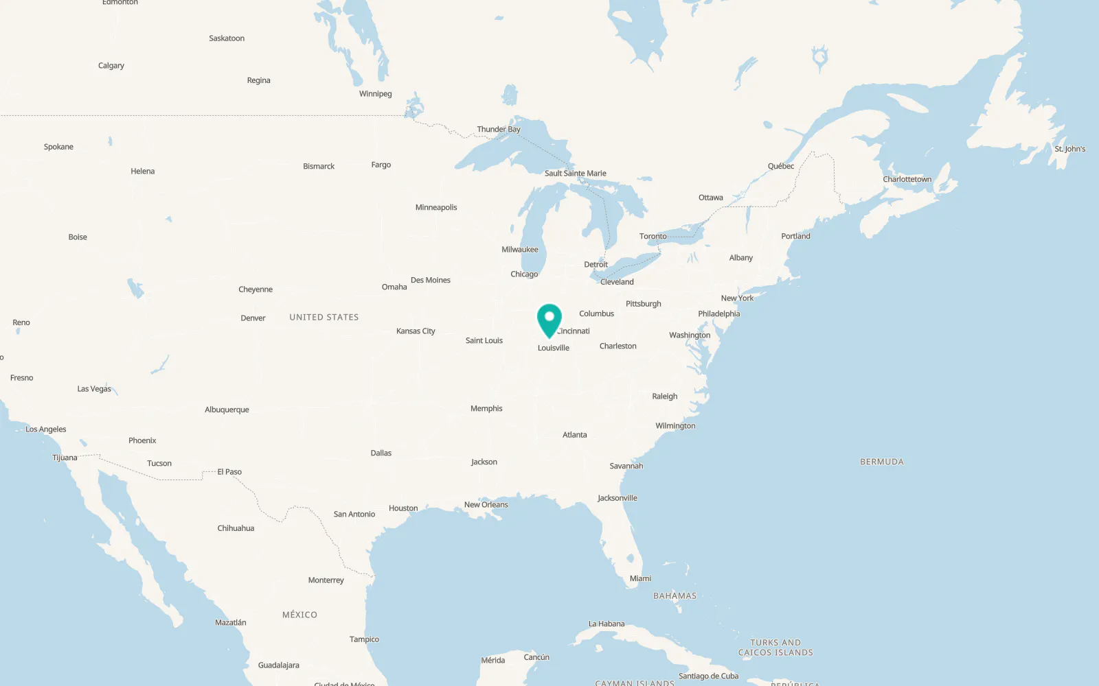 Map of New Pekin