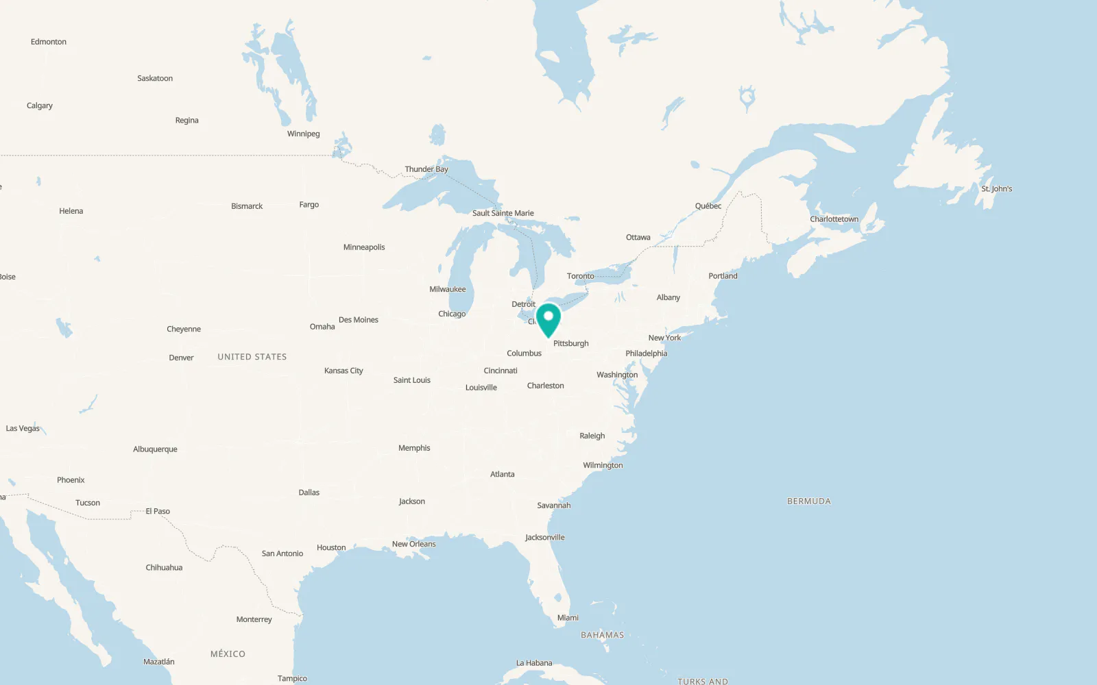 Map of New Philadelphia