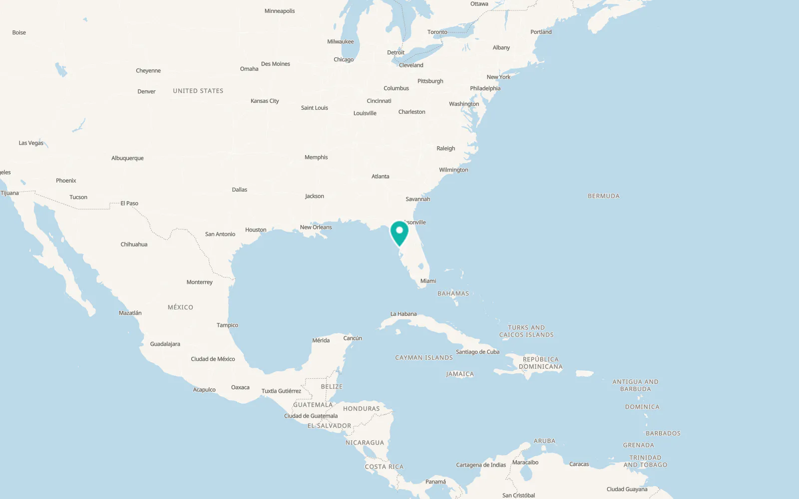 Map of New Port Richey