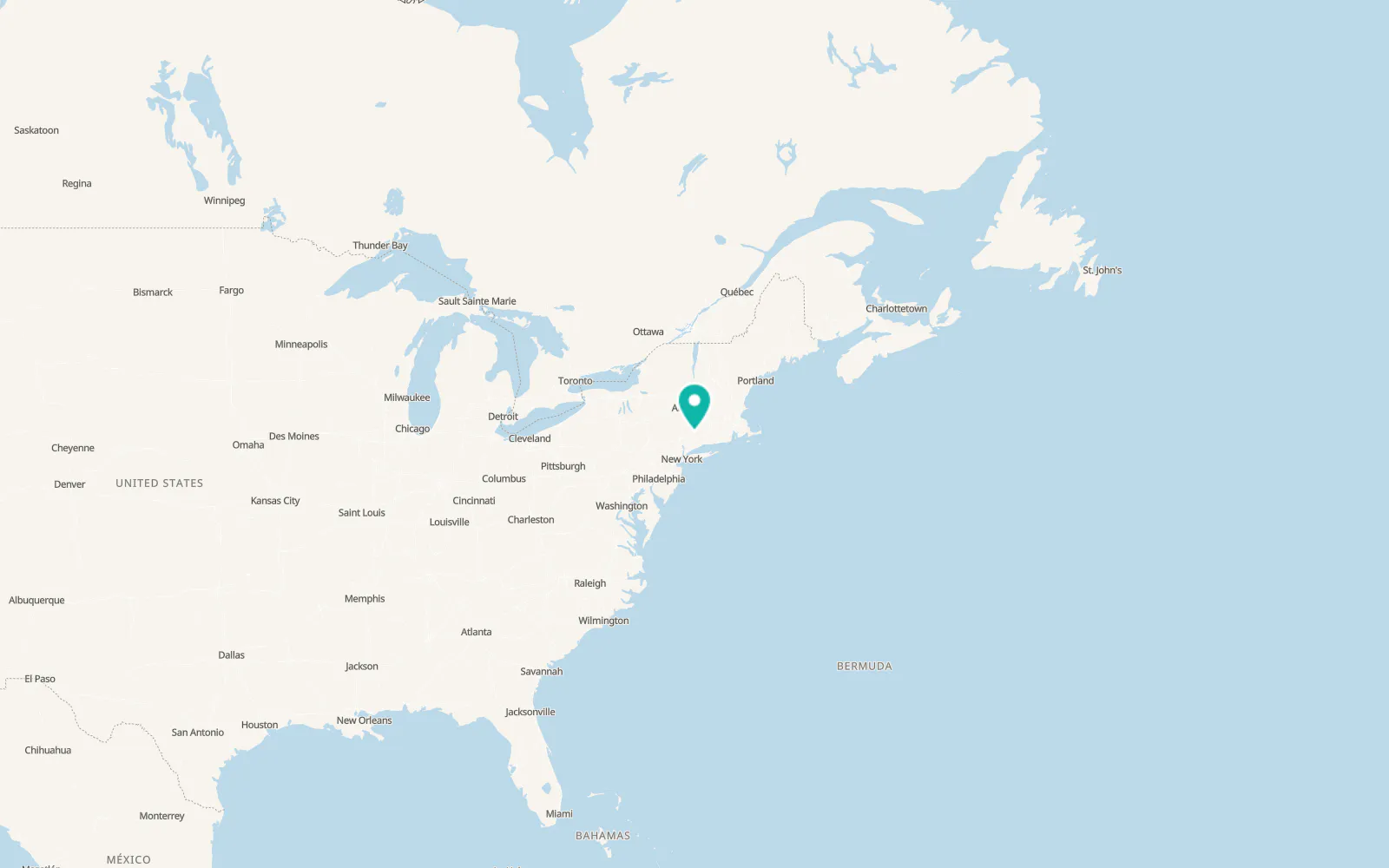 Map of New Preston