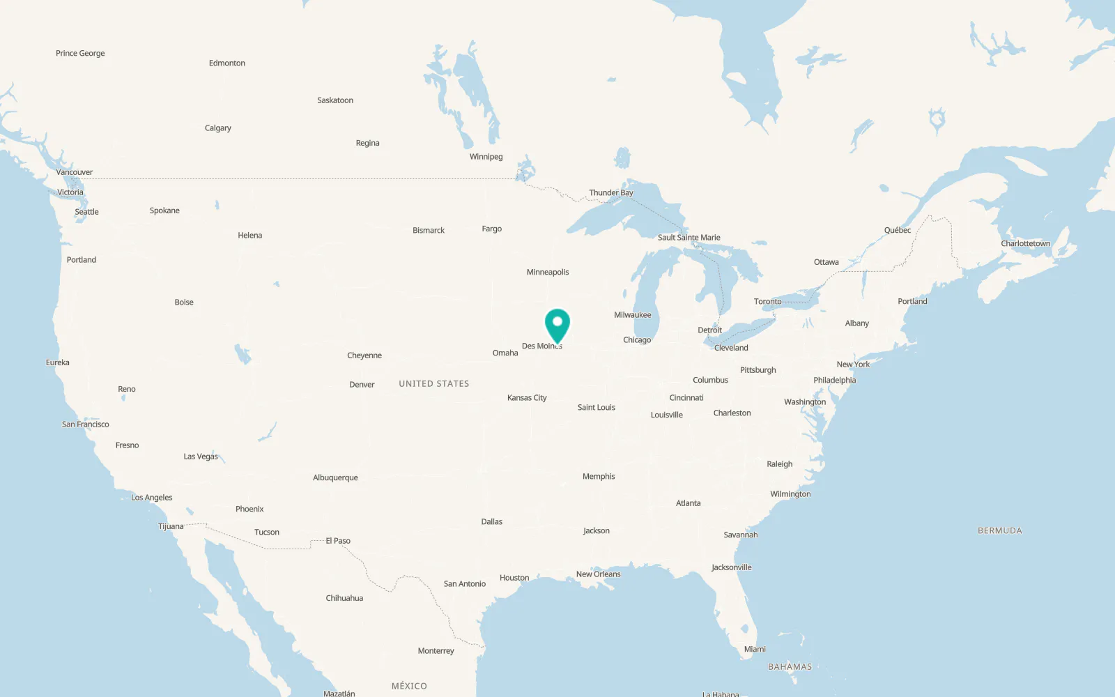 Map of New Sharon