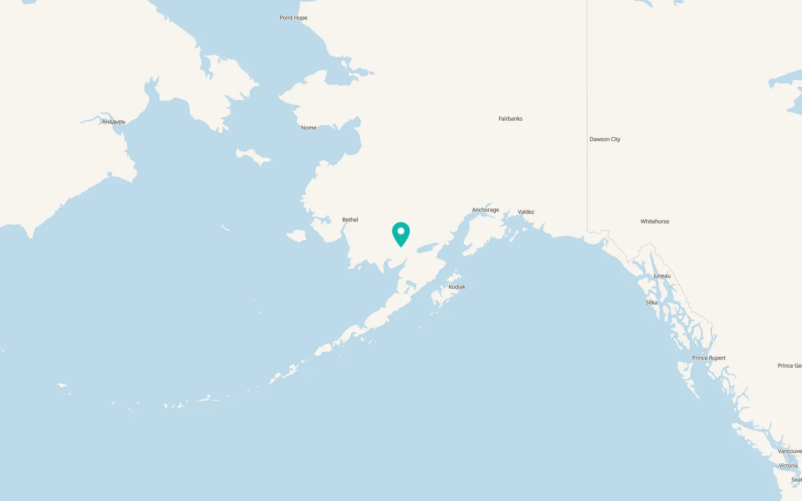 Map of New Stuyahok