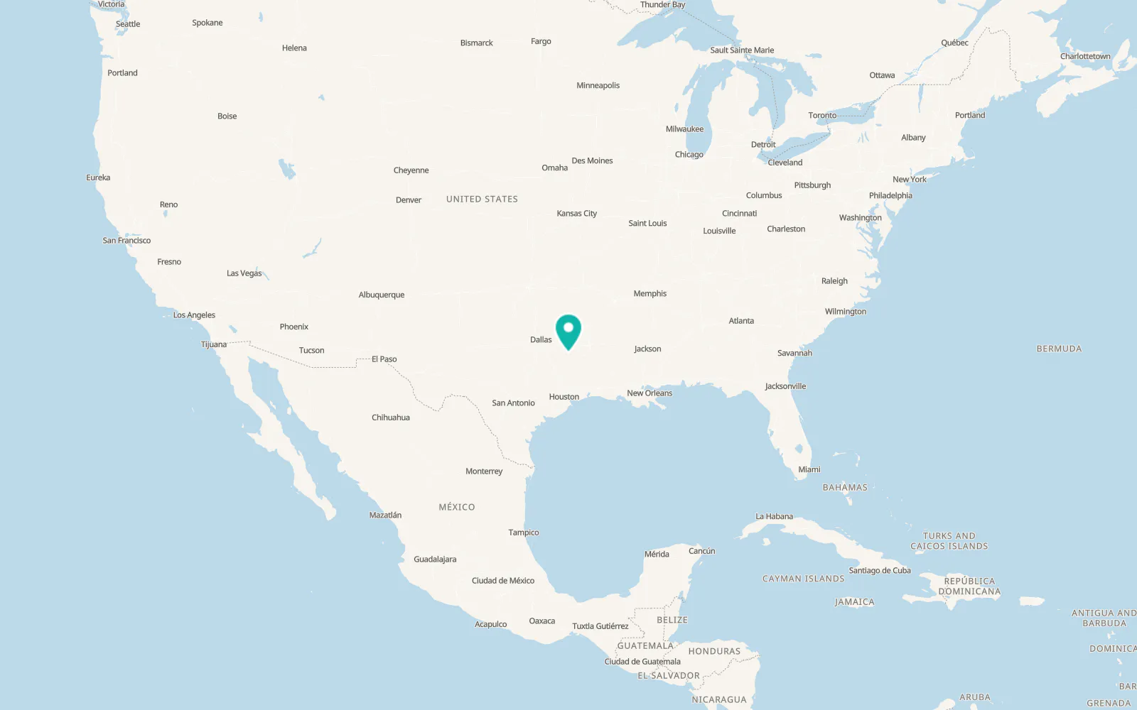 Map of New Summerfield