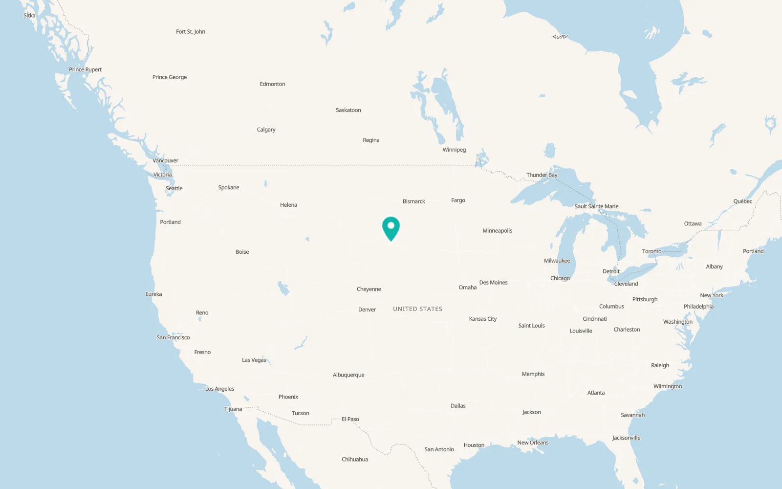 Map of New Underwood